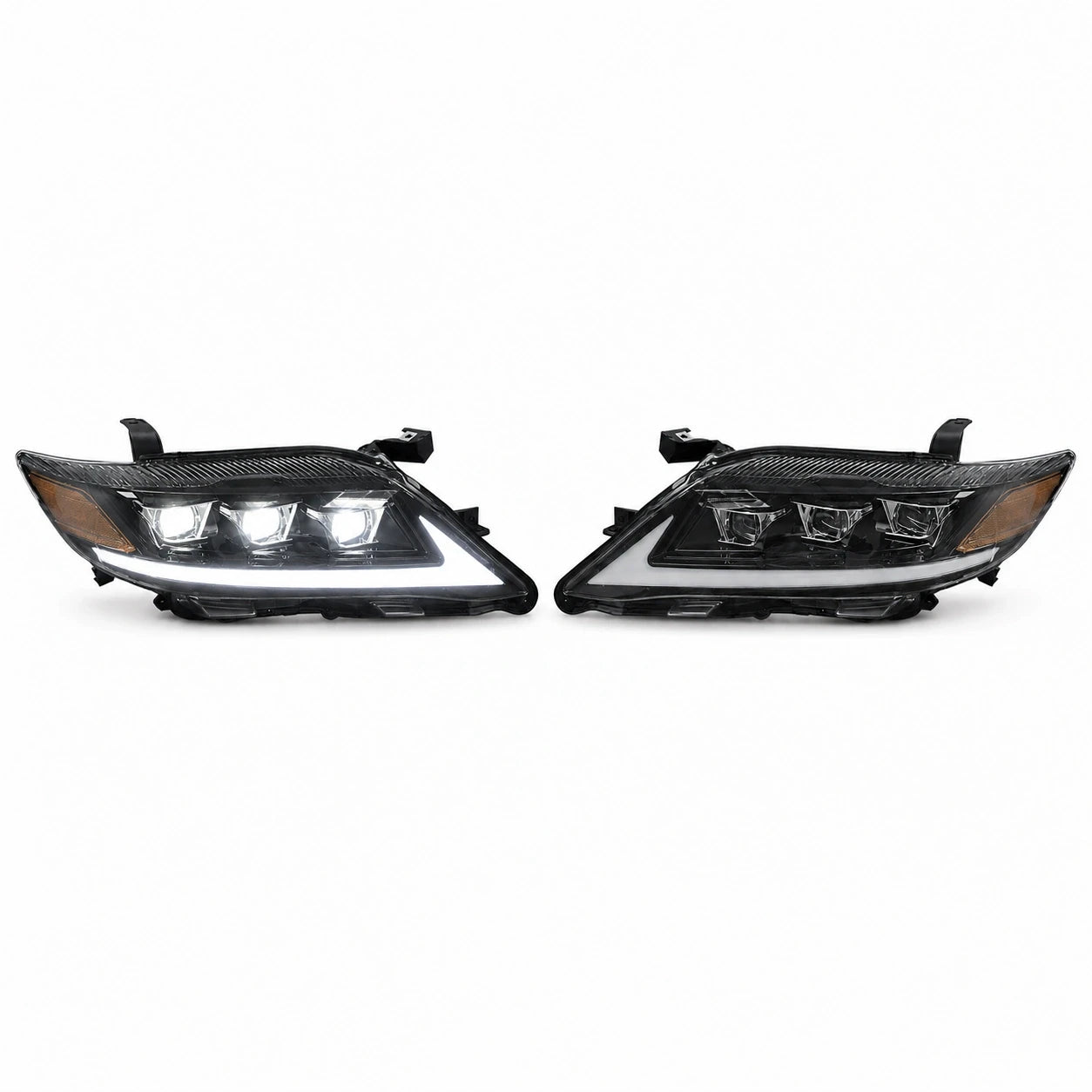 2010-2011 Toyota Camry LED Triple Projector Headlights Assembly — main product view — H-CAM10-A