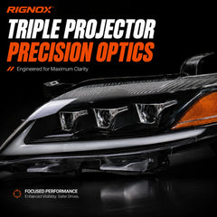 2010-2011 Toyota Camry LED Triple Projector Headlights Assembly — well-designed — H-CAM10-A