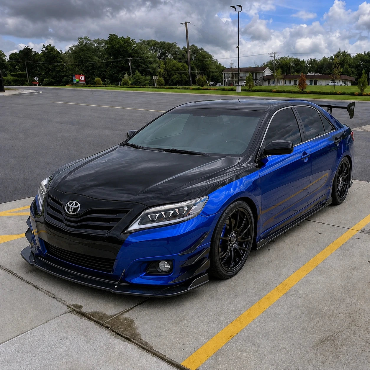 2010-2011 Toyota Camry LED Triple Projector Headlights Assembly — turn heads in daylights — H-CAM10-CW