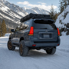 2010-2023 Lexus GX460 Sequential LED Tail Lights Assembly — driving in the snow — T-GX460-10-SR