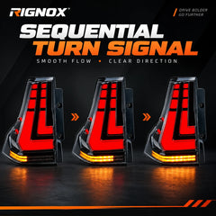 2010-2023 Lexus GX460 Sequential LED Tail Lights Assembly — sequential turn signal — T-GX460-10-SR