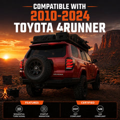 2010-2024 Toyota 4Runner Sequential LED Tail Lights — fitment banner — T-4RN10-SR
