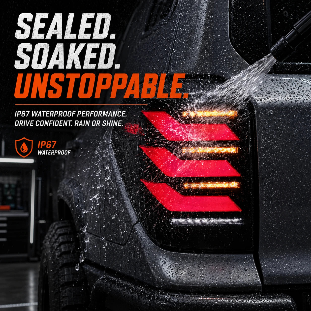2010-2024 Toyota 4Runner Sequential LED Tail Lights — waterproof — T-4RN10-SR