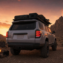 2010-2024 Toyota 4Runner Sequential LED Tail Lights — smoke red white overlanding camp05 - T-4RN10-SR