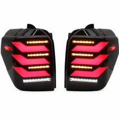 2010-2024 Toyota 4Runner Sequential LED Tail Lights — smoke red white white background01 - T-4RN10-SR