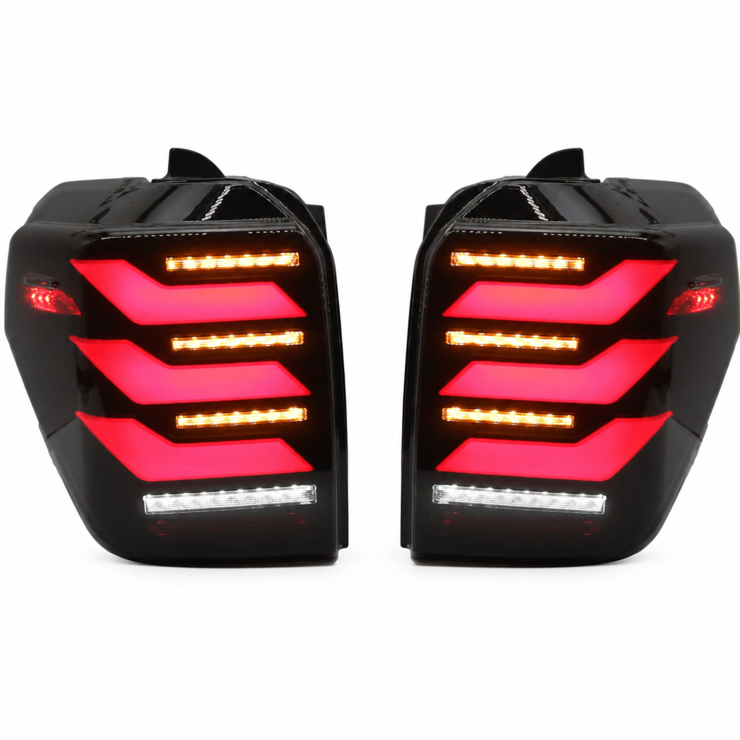 2010-2024 Toyota 4Runner LED Tail Lights | Smoke Red / White, Sequential Turn Signal