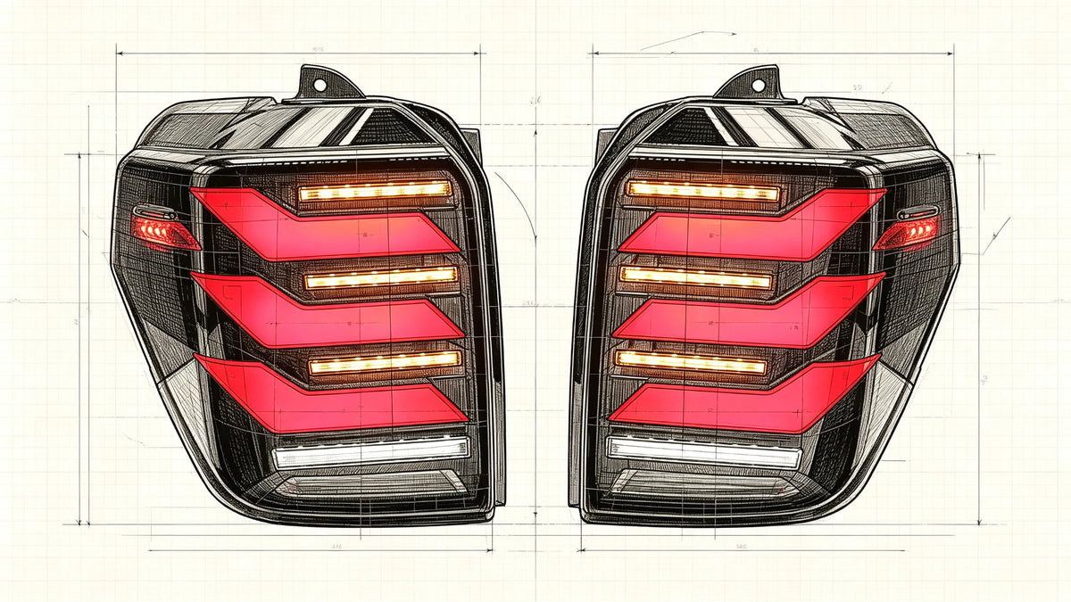 2010-2024 Toyota 4Runner Sequential LED Tail Lights Assembly