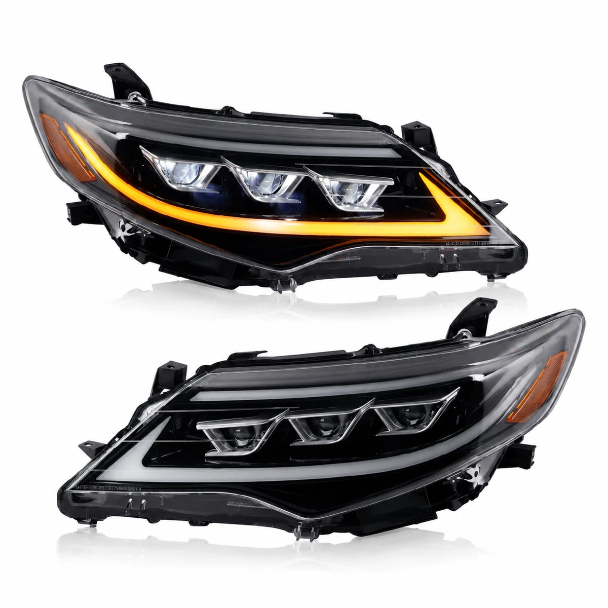 2012-2014 Toyota Camry LED Triple Projector Headlights Assembly — main product view — H-CAM12-BM-A