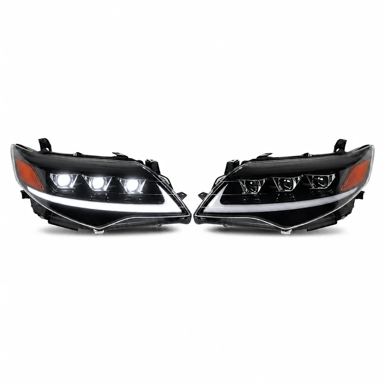 2012-2014 Toyota Camry LED Triple Projector Headlights Assembly — main product view — H-CAM12-A