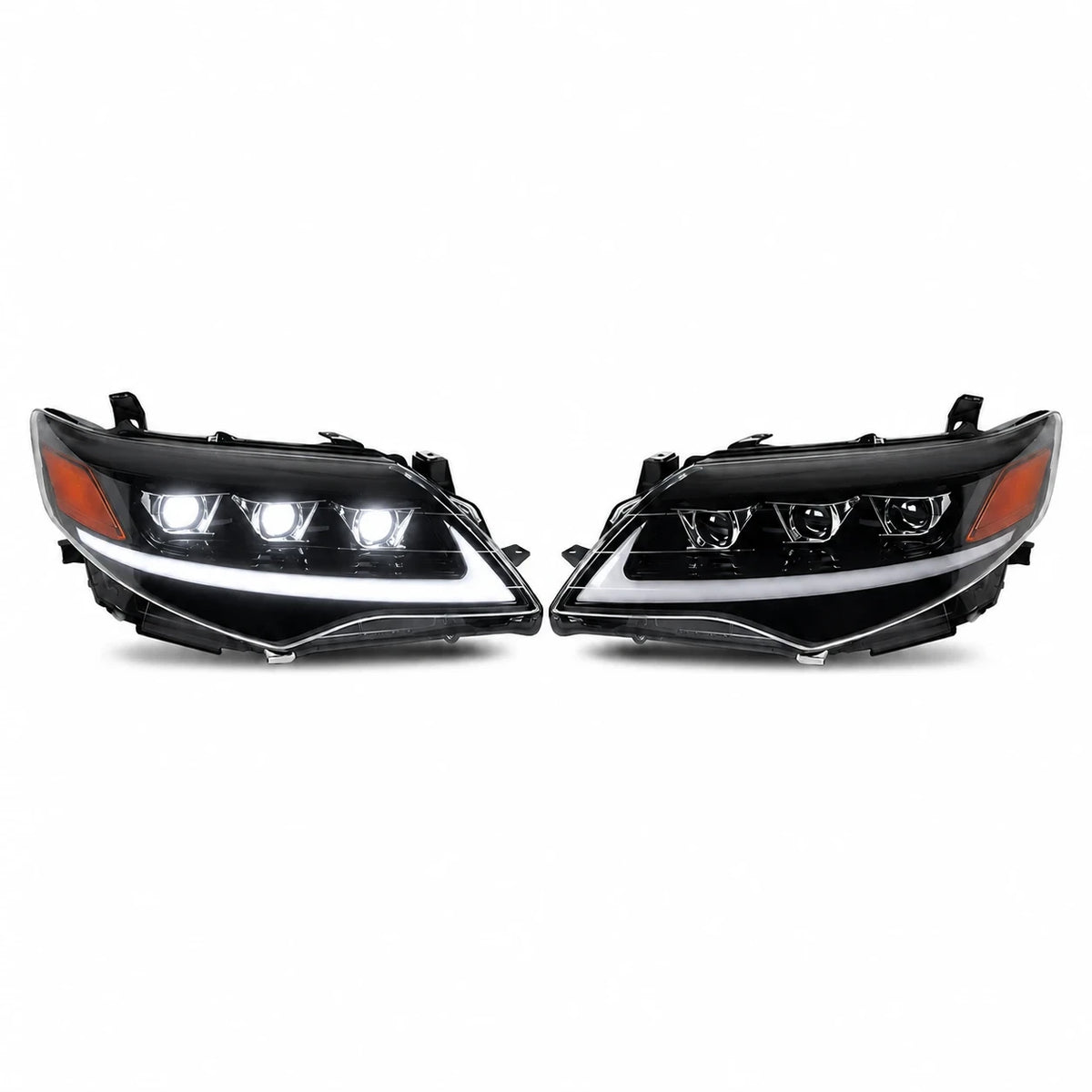 2012-2014 Toyota Camry LED Triple Projector Headlights Assembly — main product view — H-CAM12-A