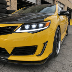 2012-2014 Toyota Camry LED Triple Projector Headlights Assembly — outside the garage — H-CAM12-A