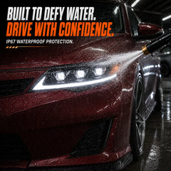 2012-2014 Toyota Camry LED Triple Projector Headlights Assembly — waterpoof — H-CAM12-A