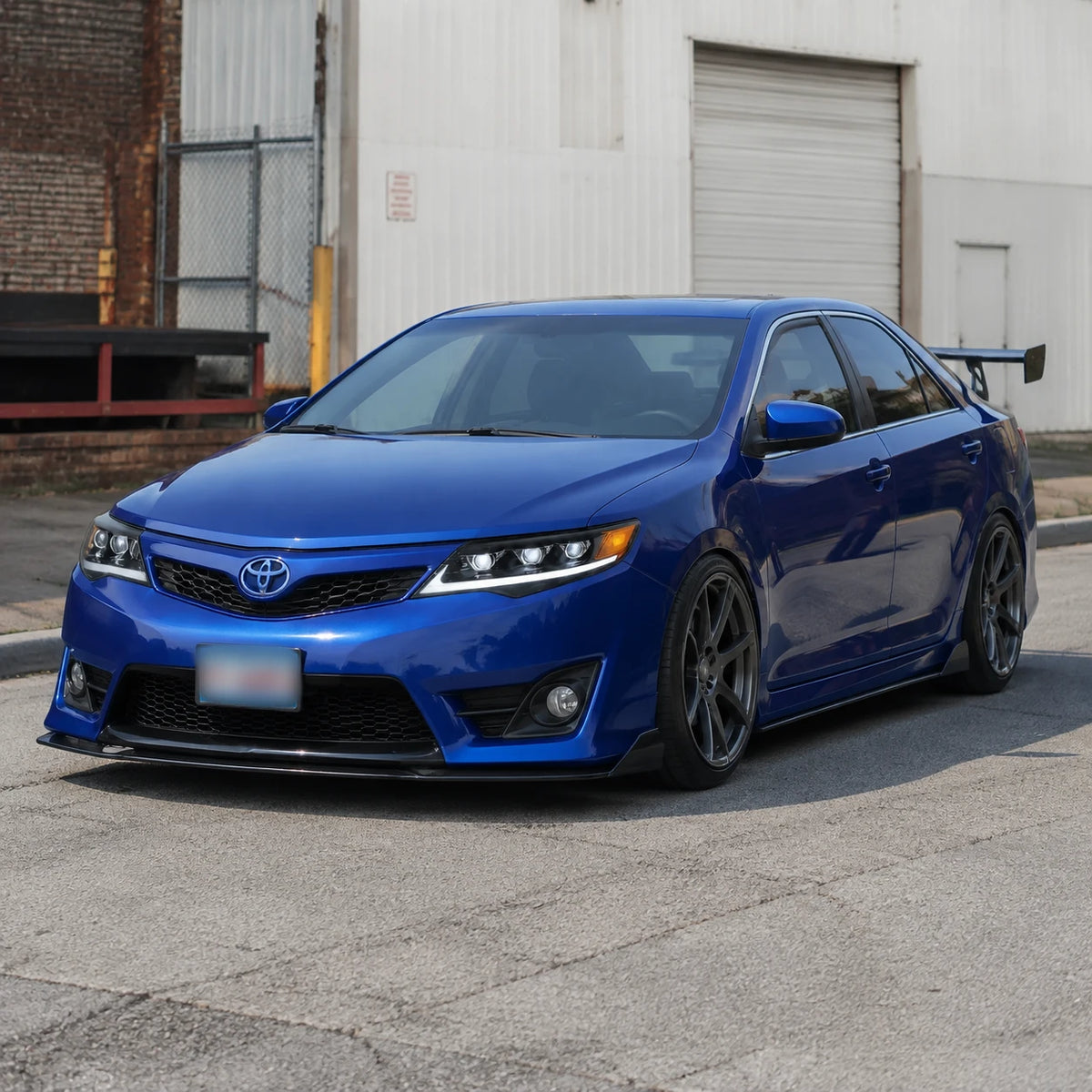 2012-2014 Toyota Camry LED Triple Projector Headlights Assembly — white drl in daylight — H-CAM12-A