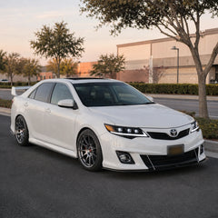 2012-2014 Toyota Camry LED Triple Projector Headlights Assembly — parking in the street — H-CAM12-A