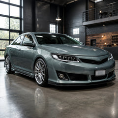 2012-2014 Toyota Camry LED Triple Projector Headlights Assembly — parking in garage — H-CAM12-CW
