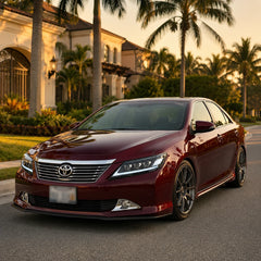 2012-2014 Toyota Camry LED Triple Projector Headlights Assembly — sunset look — H-CAM12-CW