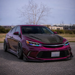 2012-2014 Toyota Camry LED Triple Projector Headlights Assembly — after dark running light — H-CAM12-RGB