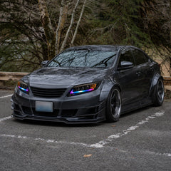 2012-2014 Toyota Camry LED Triple Projector Headlights Assembly — parking outdoor — H-CAM12-RGB