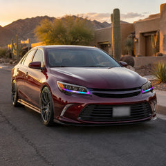 2012-2014 Toyota Camry LED Triple Projector Headlights Assembly — sunset look — H-CAM12-RGB