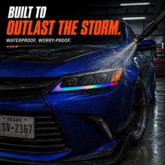 2012-2014 Toyota Camry LED Triple Projector Headlights Assembly — waterproof — H-CAM12-RGB