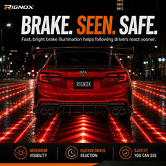 2012-2014 Toyota Camry XV50 Sequential LED Tail Lights Assembly — brake response — T-CAM12-SR