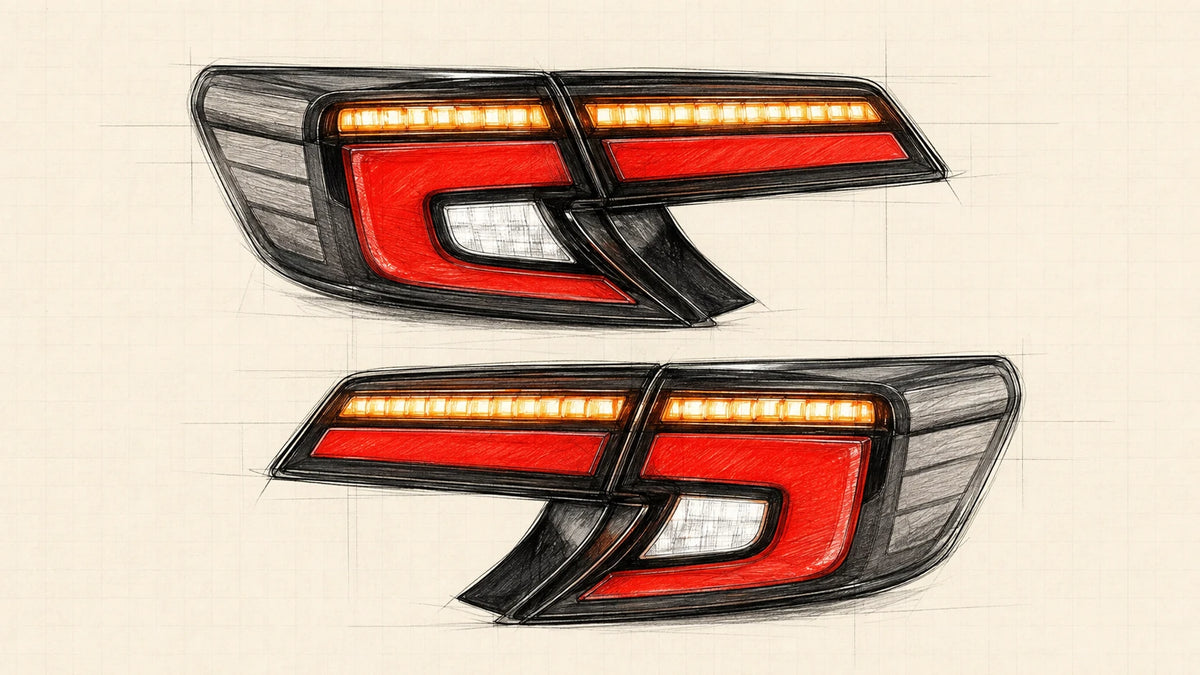 2012-2014 Toyota Camry XV50 Sequential LED Tail Lights Assembly