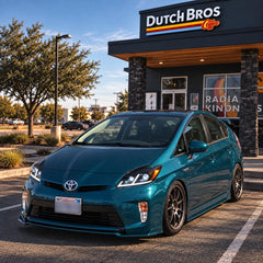 2012-2015 Toyota Prius (XW30) LED Projector Headlights Assembly — Pair — Headlights on in daylight — H-PRI12-D