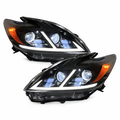 2012-2015 Toyota Prius (XW30) LED Projector Headlights Assembly — Pair — Pair on white background — H-PRI12-D