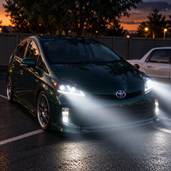 2012-2015 Toyota Prius (XW30) LED Projector Headlights Assembly — Pair — Night driving beam output — H-PRI12-D