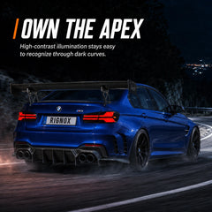 2012-2018 BMW 3 Series F30 / M3 F80 Sequential LED Tail Lights Assembly — own the apex — T-3F30-Y-SR