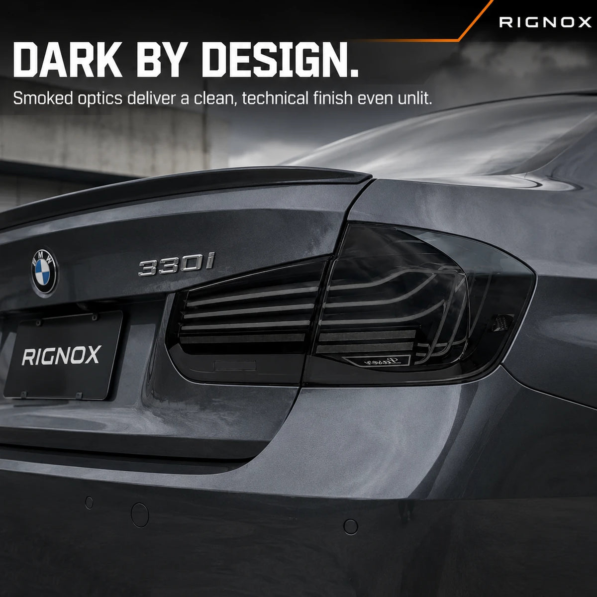 2012-2018 BMW 3 Series F30 Sequential Laser LED Tail Lights — dark by design — T-3F30-SRGB