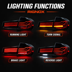 2012-2018 BMW 3 Series F30 Sequential Laser LED Tail Lights — lighting functions — T-3F30-SW