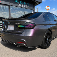 2012-2018 BMW 3 Series F30 Sequential Laser LED Tail Lights — parking store front — T-3F30-SRGB