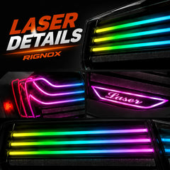 2012-2018 BMW 3 Series F30 Sequential Laser LED Tail Lights — laser details — T-3F30-SRGB