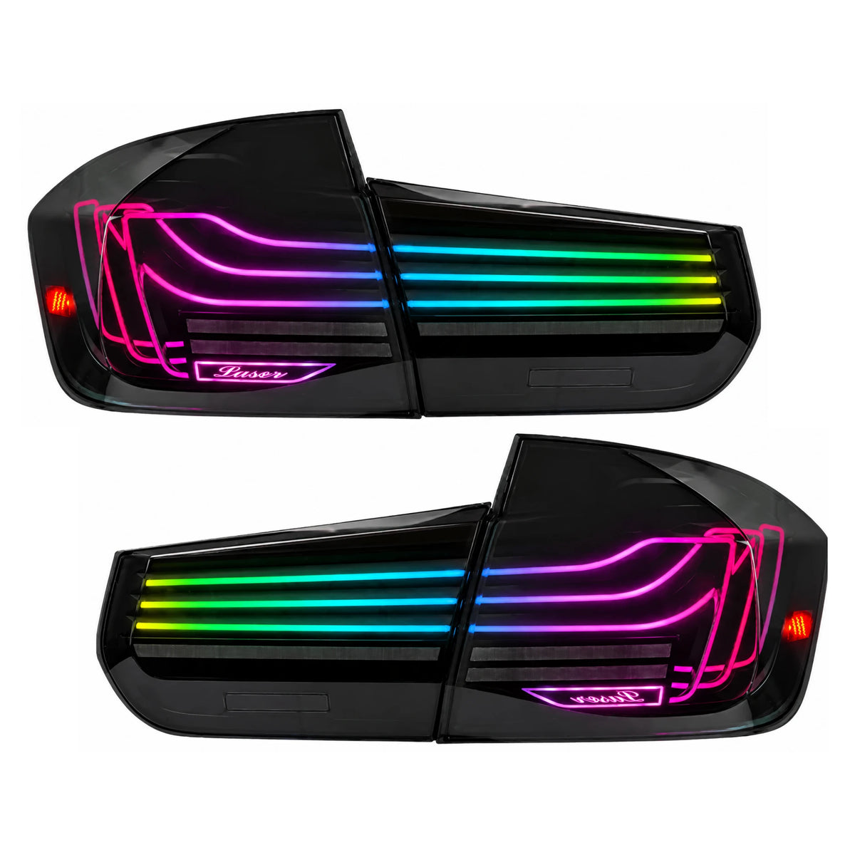 2012-2018 BMW 3 Series F30 Sequential Laser LED Tail Lights — main product view — T-3F30-SRGB