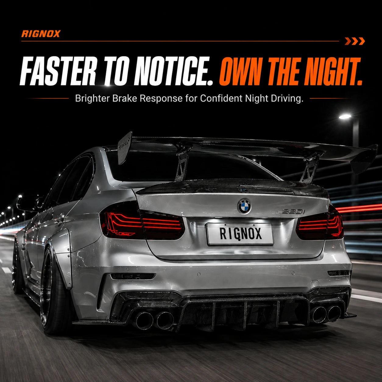 2012-2018 BMW 3 Series F30 Sequential Laser LED Tail Lights — faster to notice — T-3F30-SW