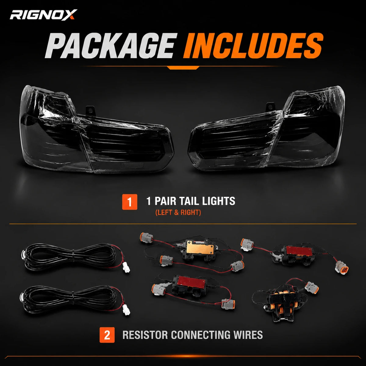 2012-2018 BMW 3 Series F30 Sequential Laser LED Tail Lights — package includes — T-3F30-SW