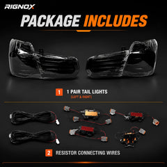 2012-2018 BMW 3 Series F30 Sequential Laser LED Tail Lights — package includes — T-3F30-SW
