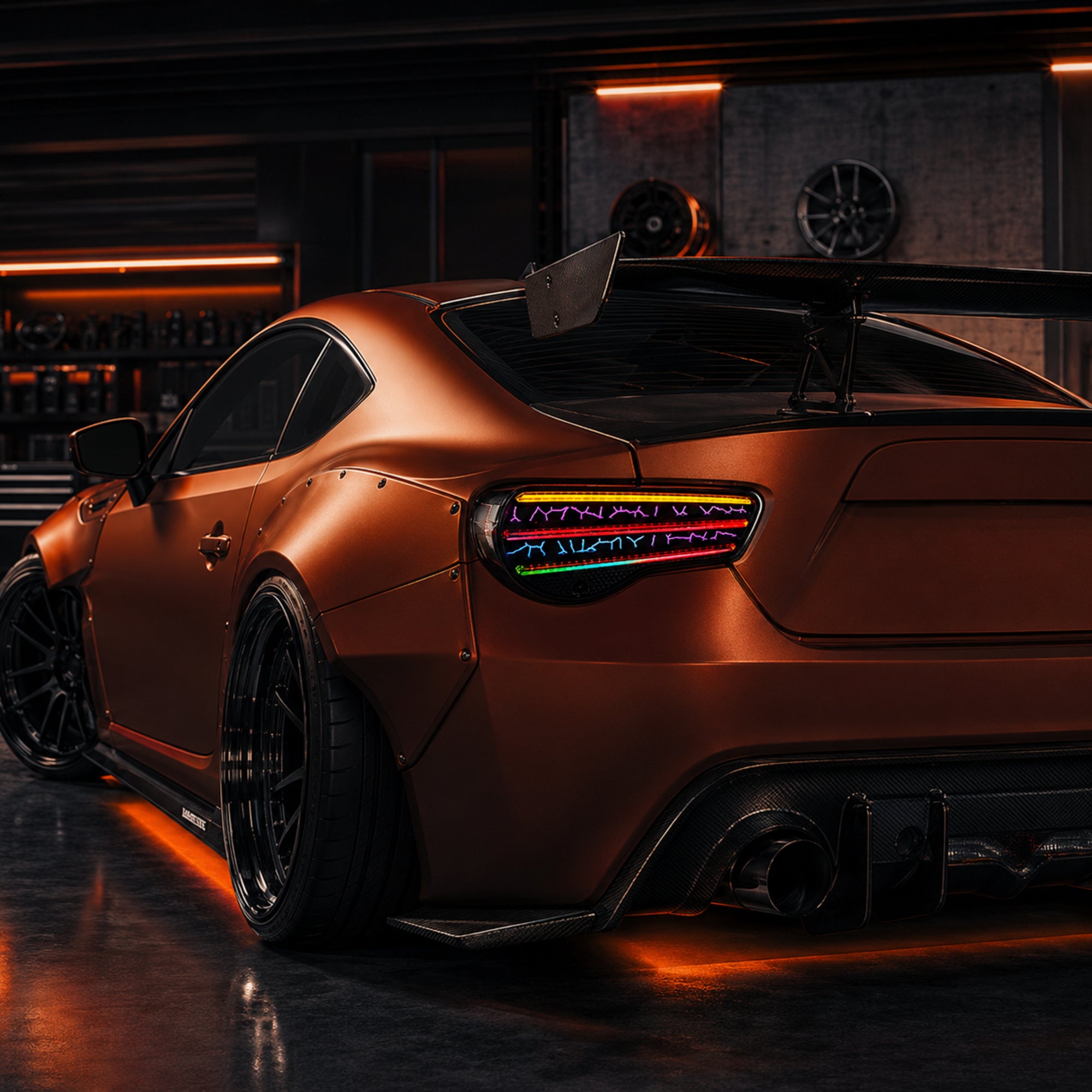 2012-2020 Toyota GT86 / Subaru BRZ / Scion FR-S Sequential LED Tail Lights — RGB garage show - T-GT86-SRGB