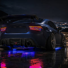 2012-2020 Toyota GT86 / Subaru BRZ / Scion FR-S Sequential LED Tail Lights — RGB low angle rear - T-GT86-SRGB