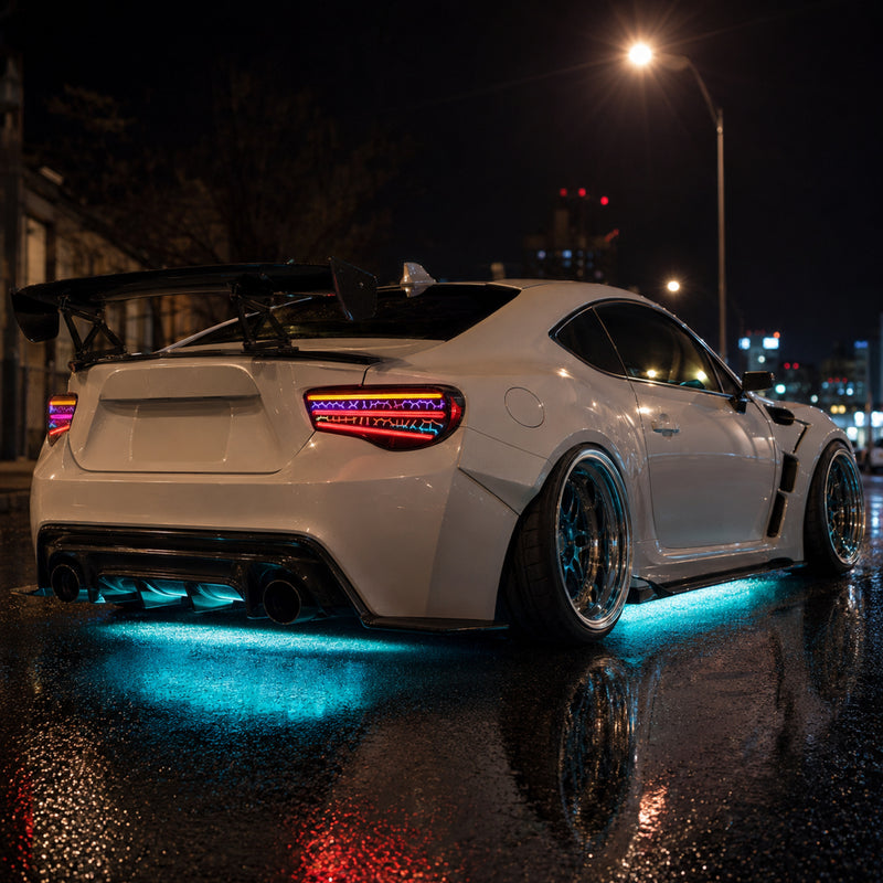 2012-2020 Toyota GT86 / Subaru BRZ / Scion FR-S Sequential LED Tail Lights — RGB street night - T-GT86-SRGB