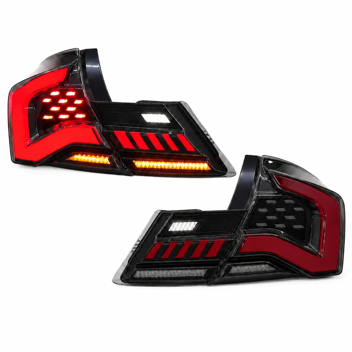 2013-2015 Honda Civic 9th Gen Sedan Sequential LED Tail Lights Assembly — main product image —T-CIV13-SR