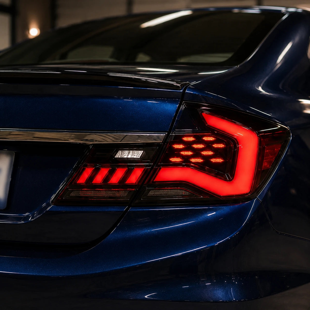 2013-2015 Honda Civic 9th Gen Sedan Sequential LED Tail Lights Assembly — rear end confidence —T-CIV13-SR