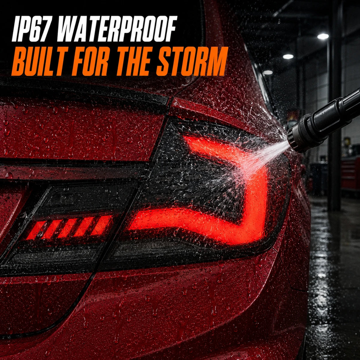 2013-2015 Honda Civic 9th Gen Sedan Sequential LED Tail Lights Assembly — waterproof —T-CIV13-SR