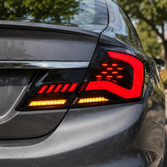 2013-2015 Honda Civic 9th Gen Sedan Sequential LED Tail Lights Assembly — well-designed details —T-CIV13-SR