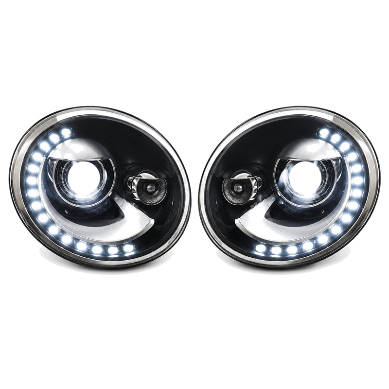 2013-2018 Volkswagen Beetle Projector Headlights (without bulb) — clear sequential main01 — H-BTL13