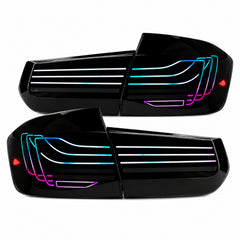 2013-2019 BMW 3 Series F30/F35 Sequential Laser LED Tail Lights — rgblaser line white background - T-3F30-SRGB