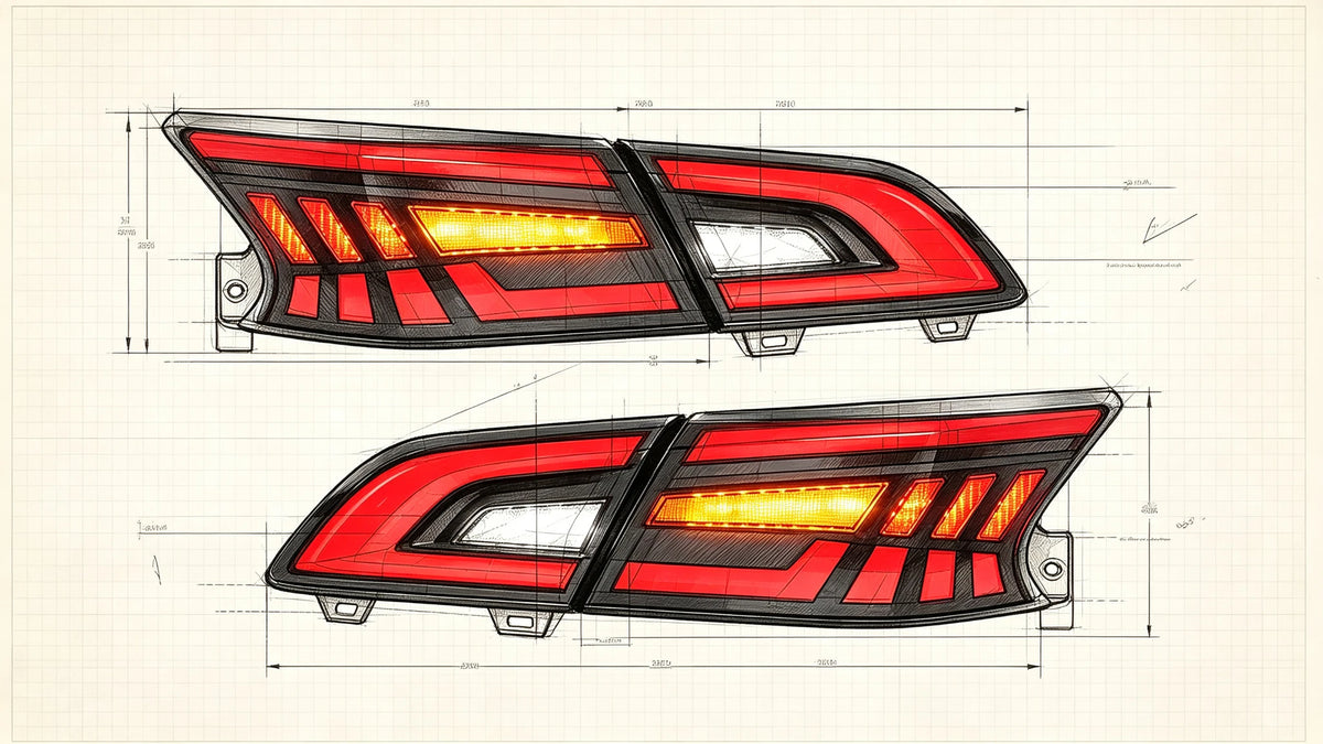 2013-2019 Nissan Sentra Sequential LED Tail Lights Assembly