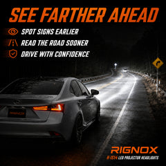 2014-2016 Lexus IS250 / IS200t / IS300 / IS350 LED Triple Projector Headlights — sequential distance