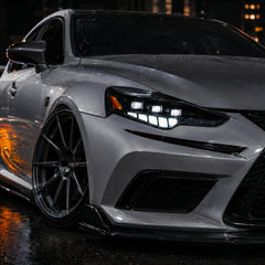 2014-2016 Lexus IS250 / IS200t / IS300 / IS350 LED Triple Projector Headlights — sequential installed closeup